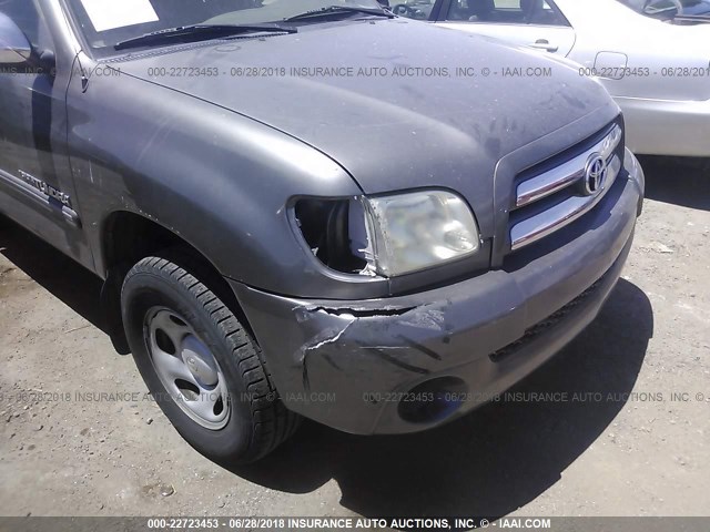 5TBRU34116S464039 - 2006 TOYOTA TUNDRA ACCESS CAB SR5 TAN photo 6