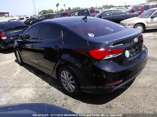 5NPDH4AE1EH536123 - 2014 HYUNDAI ELANTRA SE/SPORT/LIMITED BLACK photo 3