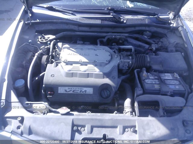 1HGCP36868A013110 - 2008 HONDA ACCORD EXL GREEN photo 10