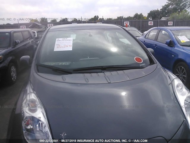 1N4AZ0CP0DC400279 - 2013 NISSAN LEAF S/SV/SL Dark Blue photo 6