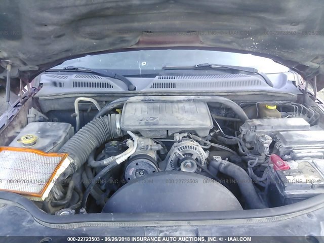 1J8HH48K17C587559 - 2007 JEEP COMMANDER MAROON photo 10