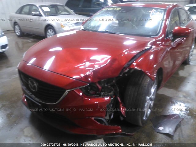 JM1GJ1W64F1173925 - 2015 MAZDA 6 GRAND TOURING RED photo 6