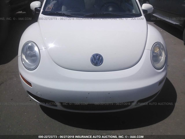 3VWFW31C68M523595 - 2008 VOLKSWAGEN NEW BEETLE TRIPLE WHITE WHITE photo 6