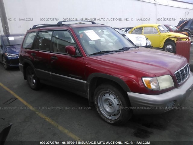 JF1SF655X2H714405 - 2002 SUBARU FORESTER S Qırmızı foto 1