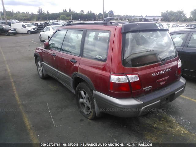 JF1SF655X2H714405 - 2002 SUBARU FORESTER S Qırmızı foto 3
