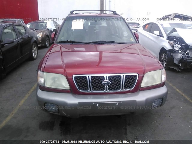 JF1SF655X2H714405 - 2002 SUBARU FORESTER S Qırmızı foto 6