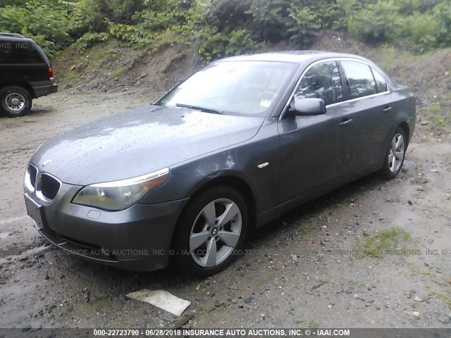 WBANF33506CS34690 - 2006 BMW 525 XI GRAY photo 2