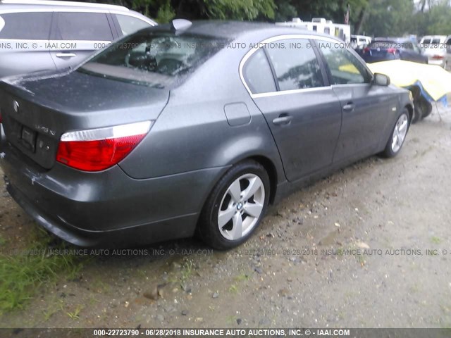 WBANF33506CS34690 - 2006 BMW 525 XI GRAY photo 4