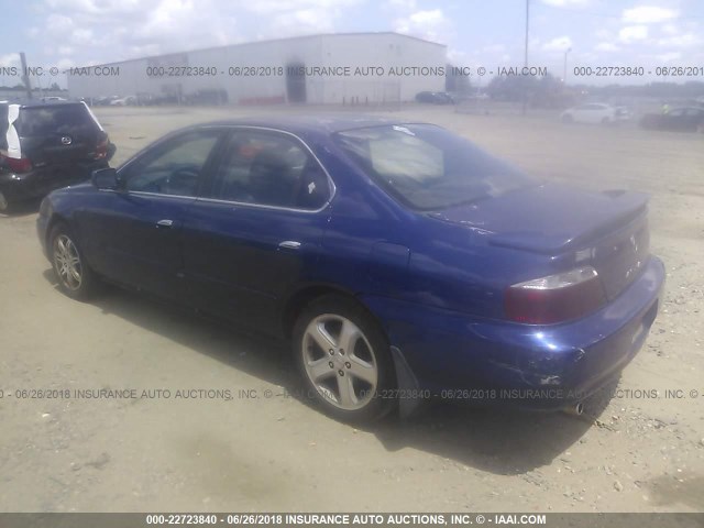 19UUA56962A048196 - 2002 ACURA 3.2TL TYPE-S BLUE photo 3