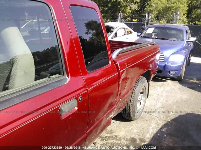 1FTYR14X5XPA22115 - 1999 FORD RANGER SUPER CAB RED photo 6