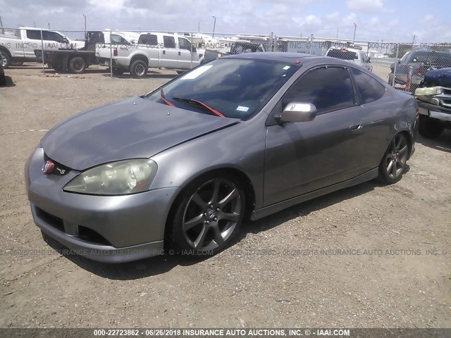 JH4DC53006S005132 - 2006 ACURA RSX TYPE-S GRAY photo 2