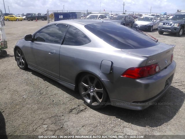 JH4DC53006S005132 - 2006 ACURA RSX TYPE-S GRAY photo 3