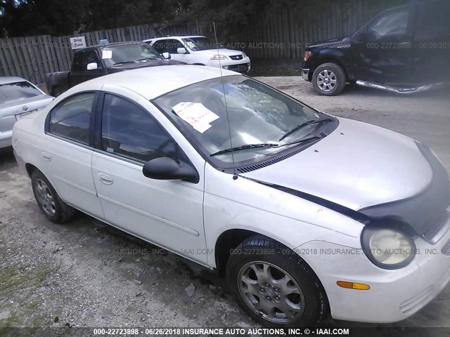 1B3ES56C25D156511 - 2005 DODGE NEON SXT WHITE photo 1