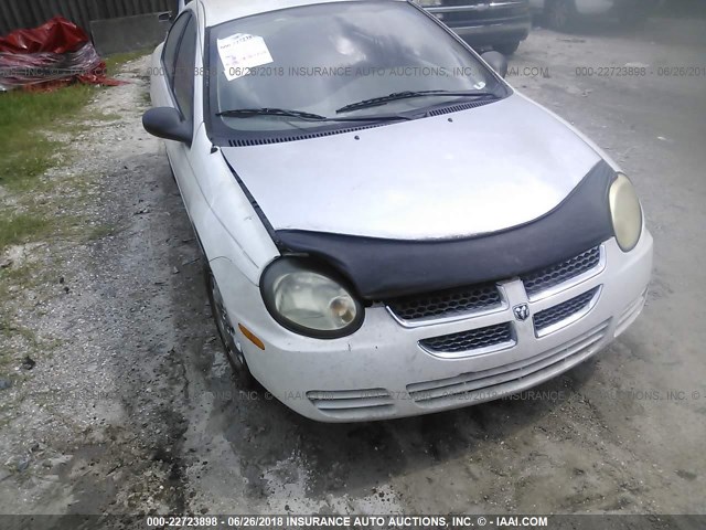 1B3ES56C25D156511 - 2005 DODGE NEON SXT WHITE photo 6