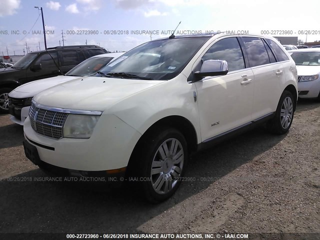 2LMDU68C68BJ26476 - 2008 LINCOLN MKX CREAM photo 2