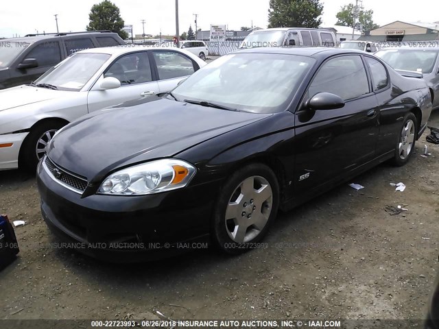 2G1WL15C779418428 - 2007 CHEVROLET MONTE CARLO SS შავი ფოტო 2