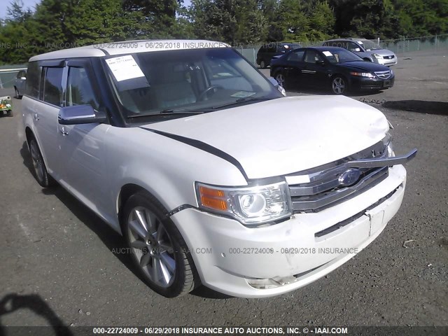 2FMHK6DT3ABA51234 - 2010 FORD FLEX LIMITED WHITE photo 1