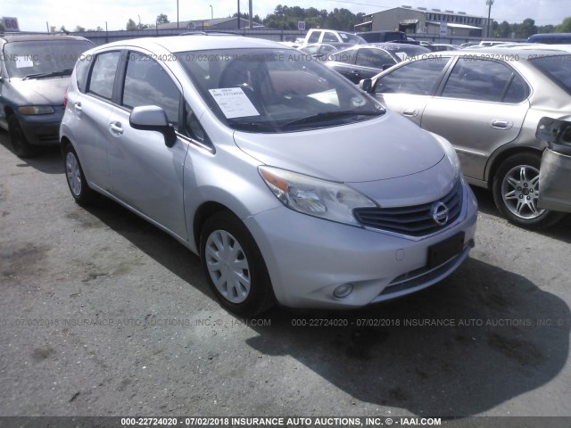 3N1CE2CP2EL369040 - 2014 NISSAN VERSA NOTE S/S PLUS/SV/SL SILVER photo 1