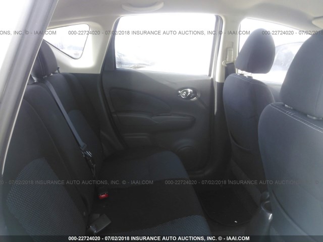 3N1CE2CP2EL369040 - 2014 NISSAN VERSA NOTE S/S PLUS/SV/SL SILVER photo 8