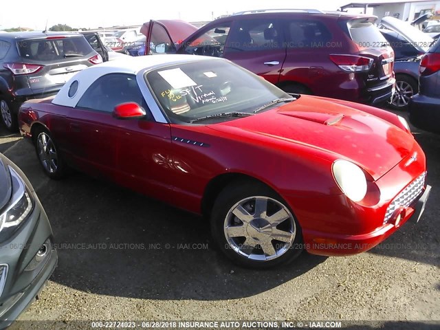 1FAHP60A92Y130749 - 2002 FORD THUNDERBIRD  RED photo 1