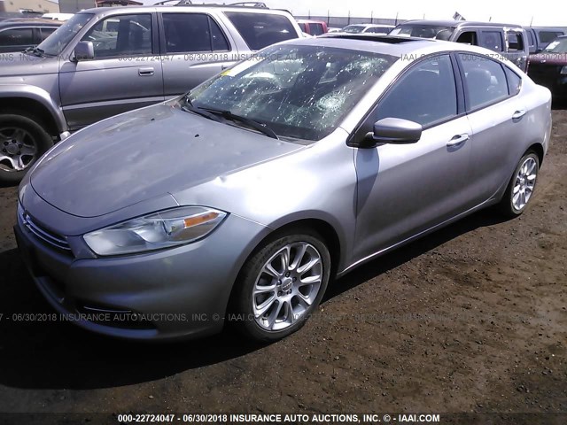 1C3CDFCB6FD406520 - 2015 DODGE DART LIMITED SILVER photo 2