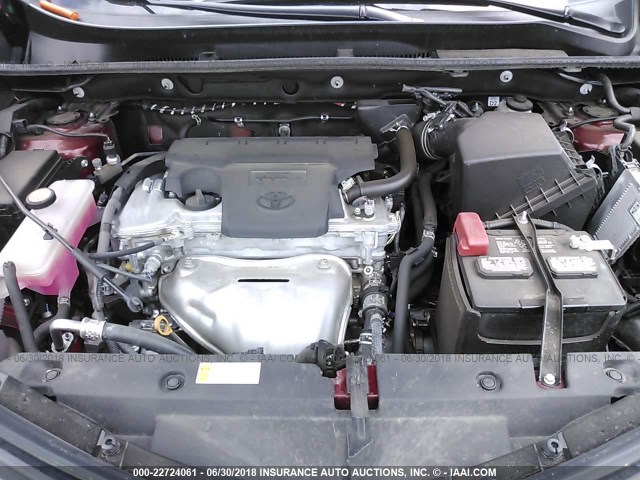 2T3RFREV4JW725094 - 2018 TOYOTA RAV4 ADVENTURE/XLE MAROON photo 10