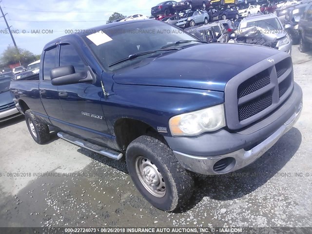 3D7KU28D34G139577 - 2004 DODGE RAM 2500 ST/SLT BLUE photo 1