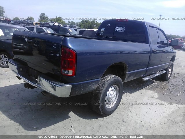 3D7KU28D34G139577 - 2004 DODGE RAM 2500 ST/SLT 蓝色 照片 4