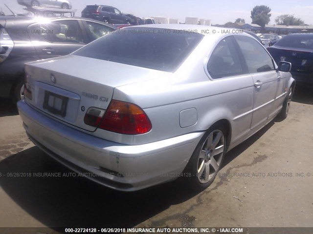 WBABN33431JW56129 - 2001 BMW 325 CI SILVER photo 4