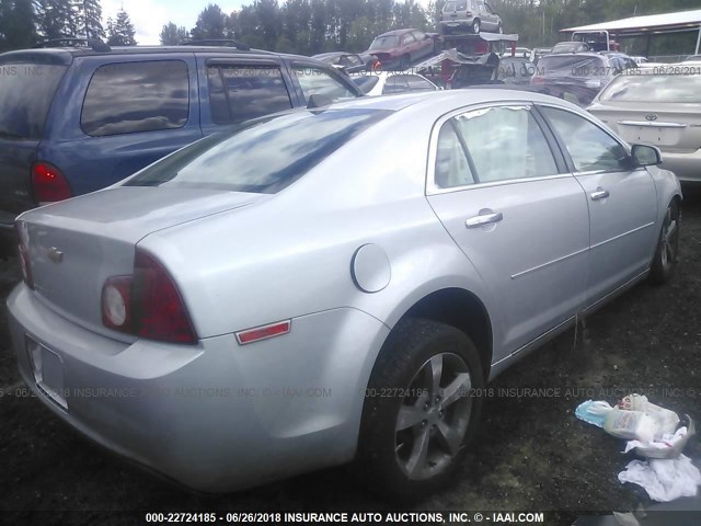 1G1ZC5EU5CF257320 - 2012 CHEVROLET MALIBU 1LT 银色 照片 4