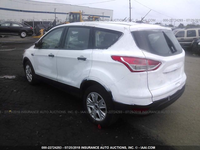 1FMCU0F75EUC86185 - 2014 FORD ESCAPE S WHITE photo 3