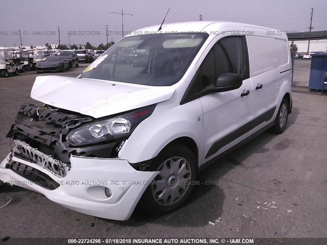 NM0LS7F76F1204824 - 2015 FORD TRANSIT CONNECT XLT WHITE photo 2