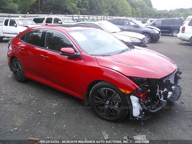 SHHFK7H7XJU222870 - 2018 HONDA CIVIC EXL 红色 照片 1