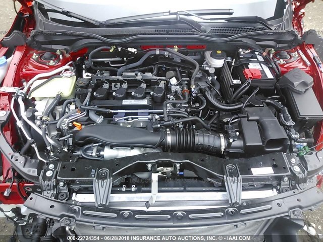 SHHFK7H7XJU222870 - 2018 HONDA CIVIC EXL RED photo 10