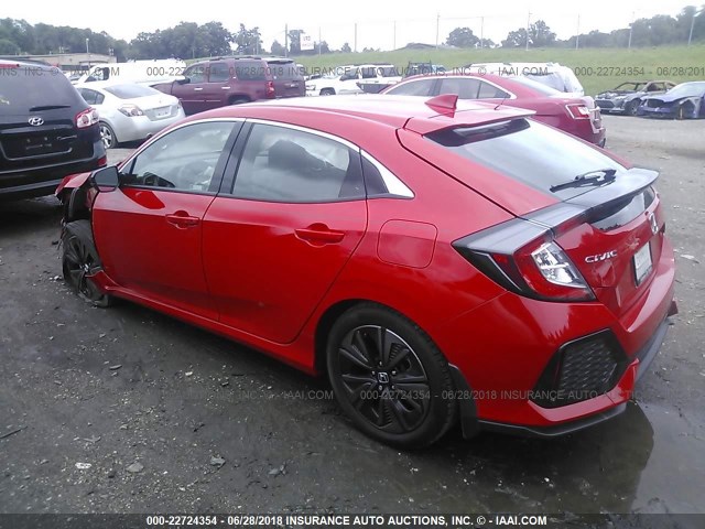 SHHFK7H7XJU222870 - 2018 HONDA CIVIC EXL 红色 照片 3