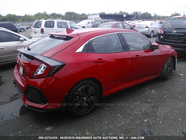 SHHFK7H7XJU222870 - 2018 HONDA CIVIC EXL 红色 照片 4