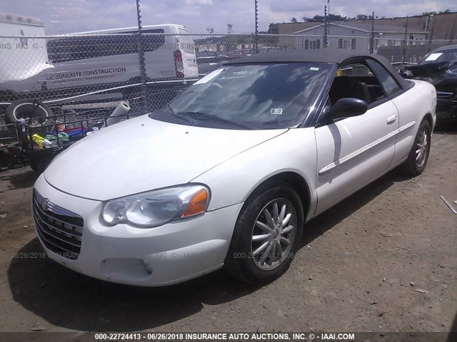 1C3EL55R94N117879 - 2004 CHRYSLER SEBRING LXI WHITE photo 2