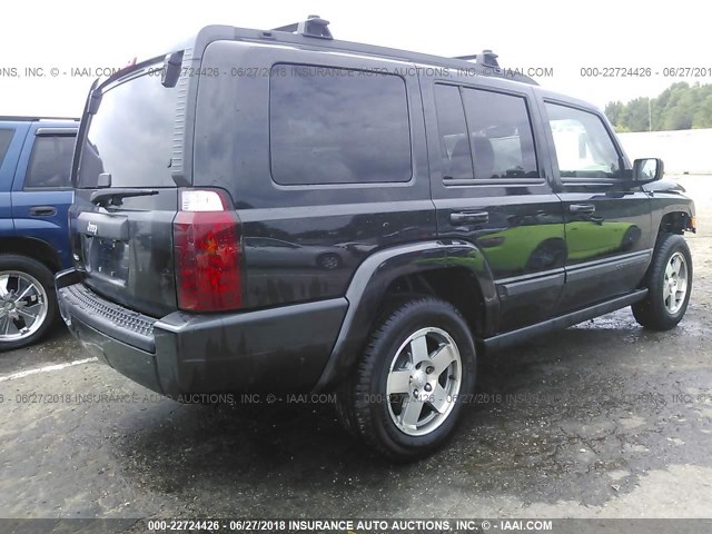 1J8HG48K69C516850 - 2009 JEEP COMMANDER SPORT BLACK photo 4