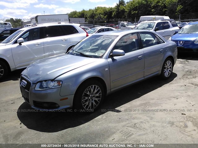 WAUDF78EX8A149771 - 2008 AUDI A4 2.0T QUATTRO SILVER photo 2