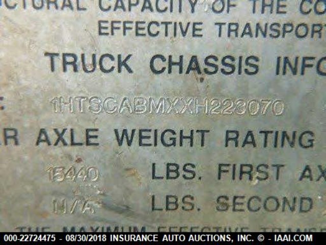 1HTSCABMXXH223070 - 1999 INTERNATIONAL 4700 4700 BLUE photo 10