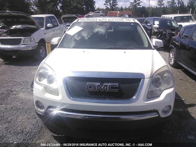 1GKER33727J111423 - 2007 GMC ACADIA SLT-2 WHITE photo 6