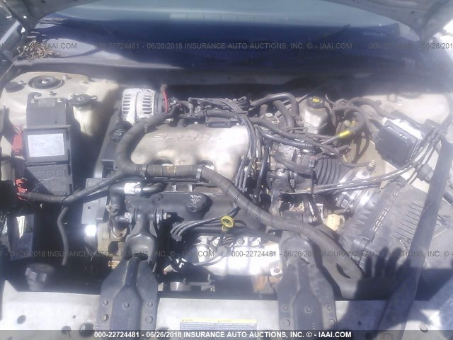 2G1WF52E249435248 - 2004 CHEVROLET IMPALA SILVER photo 10