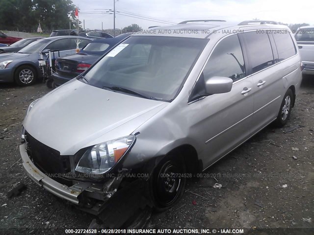 5FNRL38776B036067 - 2006 HONDA ODYSSEY EXL SILVER photo 2