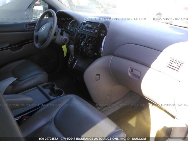 5TDZA23C65S224688 - 2005 TOYOTA SIENNA CE/LE SILVER photo 5