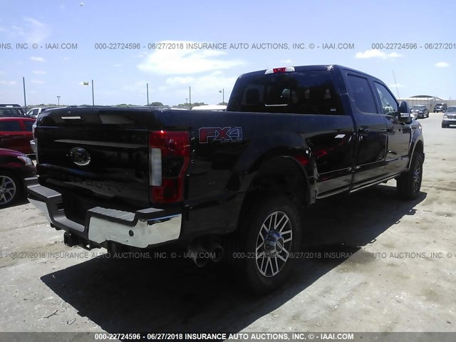 1FT8W3BT4JEB58629 - 2018 FORD F350 SUPER DUTY BLACK photo 4