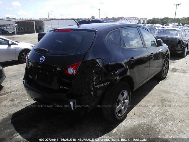 JN8AS58V28W126093 - 2008 NISSAN ROGUE S/SL BLACK photo 4