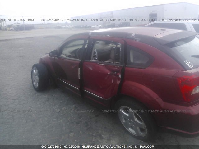 1B3HE78K77D137587 - 2007 DODGE CALIBER R/T RED photo 6