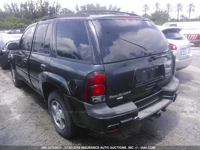 1GNDT13S342422454 - 2004 CHEVROLET TRAILBLAZER LS/LT GRAY photo 3