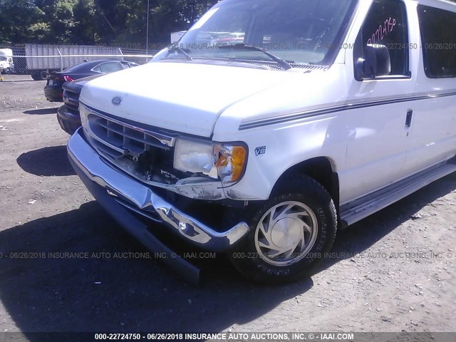 1FMRE11W1XHB07891 - 1999 FORD ECONOLINE E150 WAGON WHITE photo 6