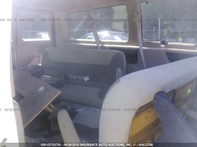 1FMRE11W1XHB07891 - 1999 FORD ECONOLINE E150 WAGON WHITE photo 8